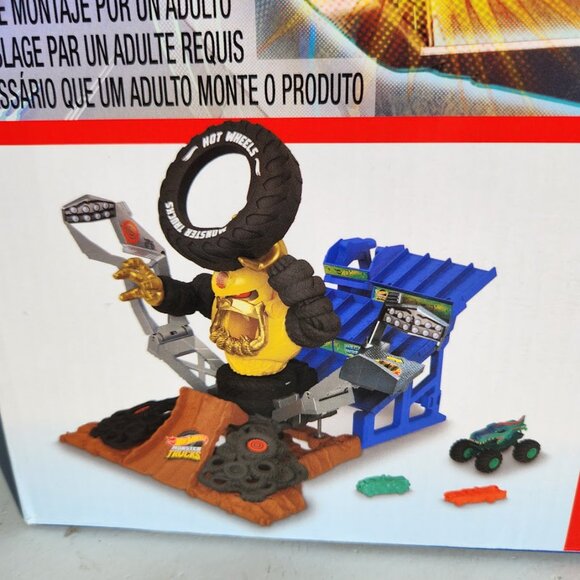 NEW Hot Wheels Monster Trucks Arena Smashers Mega-Wrex Vs Crushzilla Takedown Pl - Picture 4 of 15